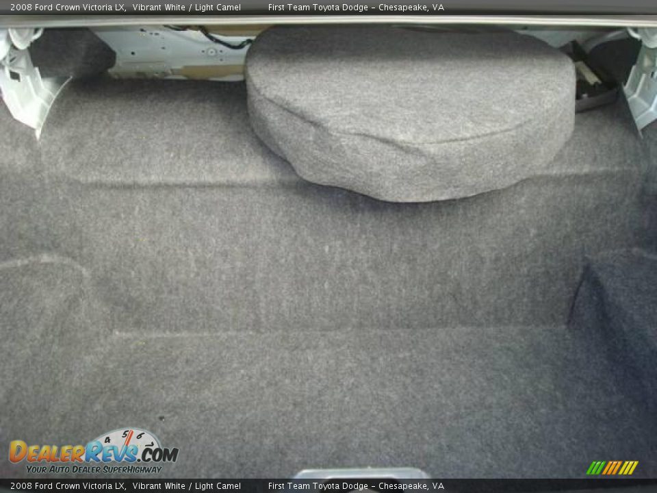 2008 Ford Crown Victoria LX Vibrant White / Light Camel Photo #14