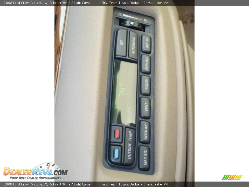 2008 Ford Crown Victoria LX Vibrant White / Light Camel Photo #18