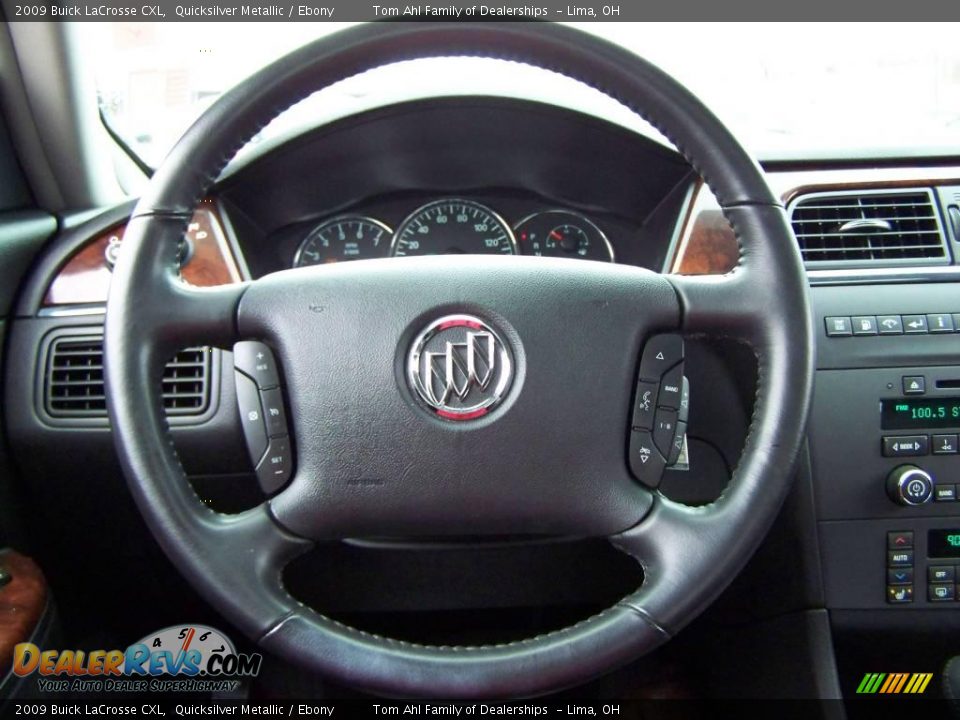 2009 Buick LaCrosse CXL Quicksilver Metallic / Ebony Photo #20