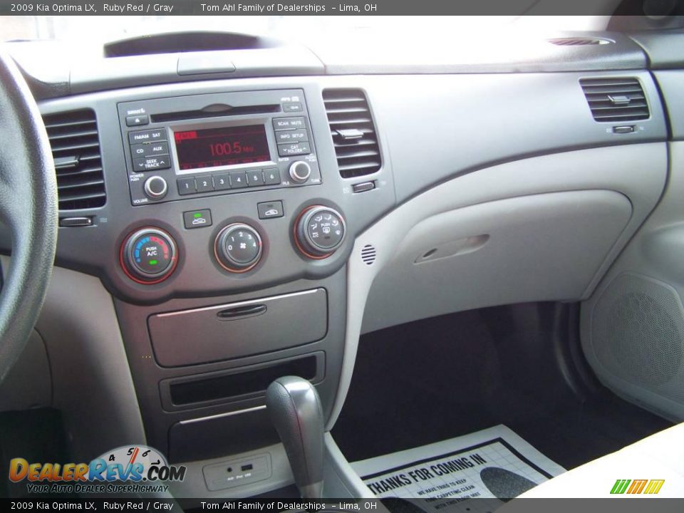 2009 Kia Optima LX Ruby Red / Gray Photo #18