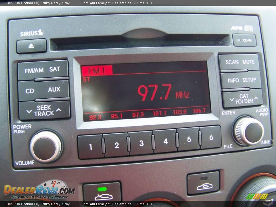 2009 Kia Optima LX Ruby Red / Gray Photo #19
