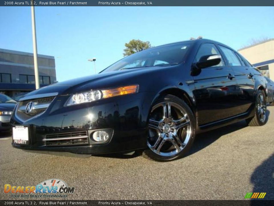 2008 Acura TL 3.2 Royal Blue Pearl / Parchment Photo #1