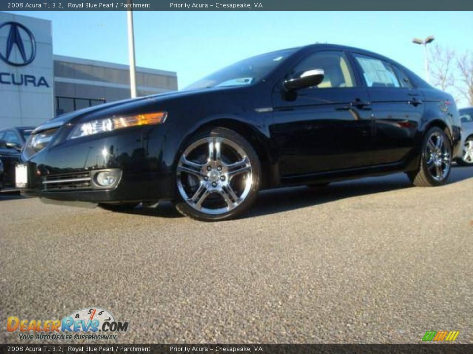 2008 Acura TL 3.2 Royal Blue Pearl / Parchment Photo #2