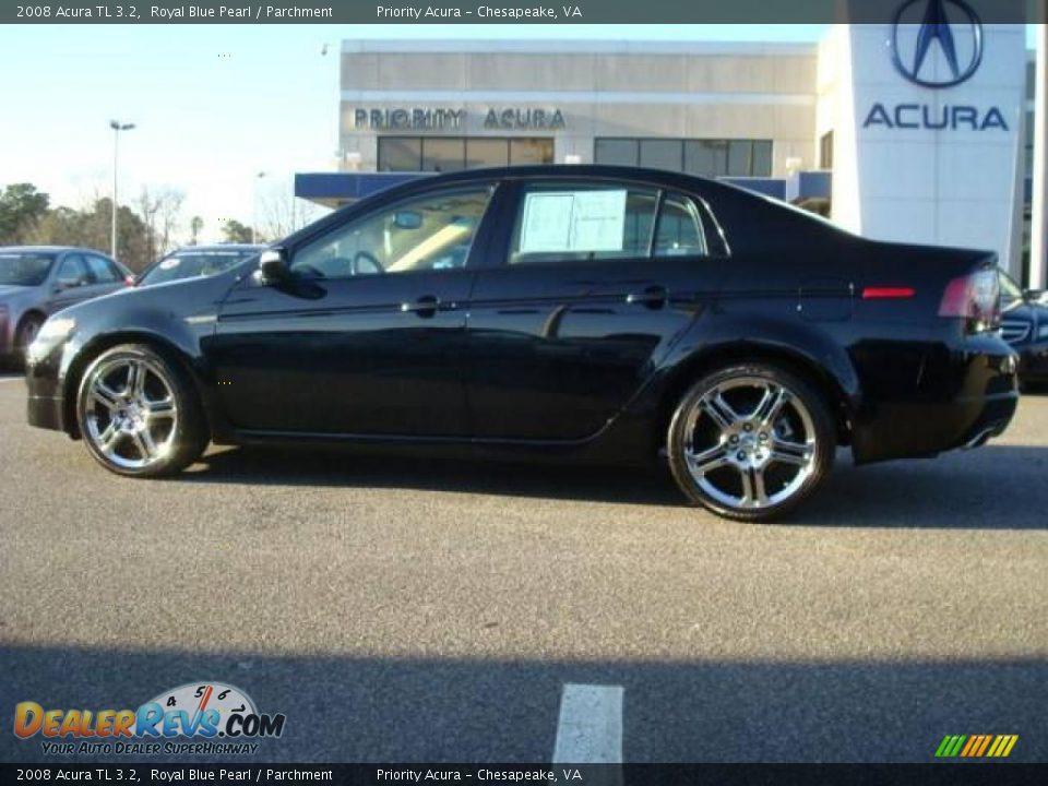2008 Acura TL 3.2 Royal Blue Pearl / Parchment Photo #3