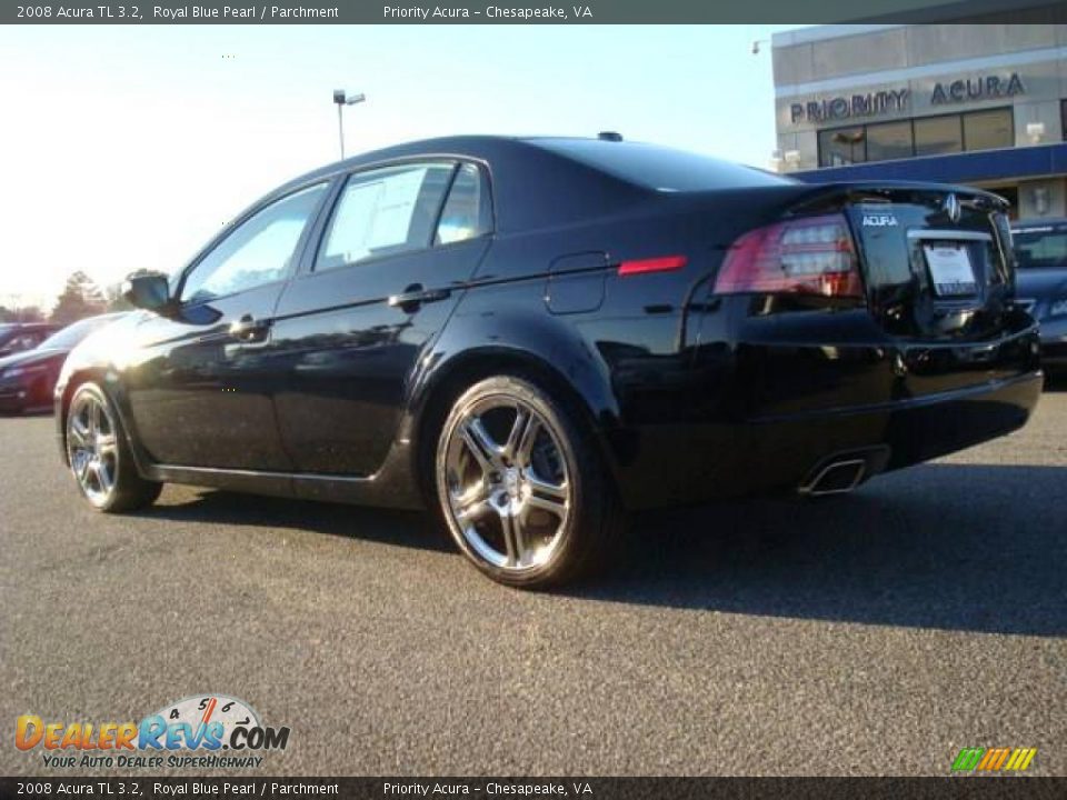 2008 Acura TL 3.2 Royal Blue Pearl / Parchment Photo #4