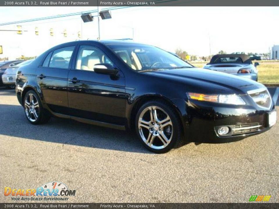 2008 Acura TL 3.2 Royal Blue Pearl / Parchment Photo #6