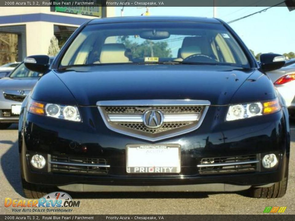 2008 Acura TL 3.2 Royal Blue Pearl / Parchment Photo #7