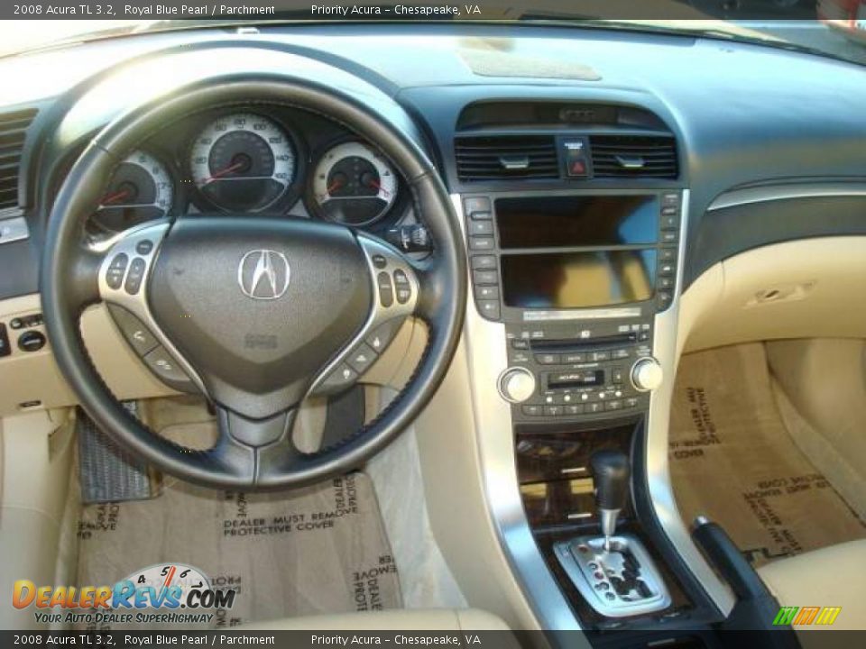 2008 Acura TL 3.2 Royal Blue Pearl / Parchment Photo #10
