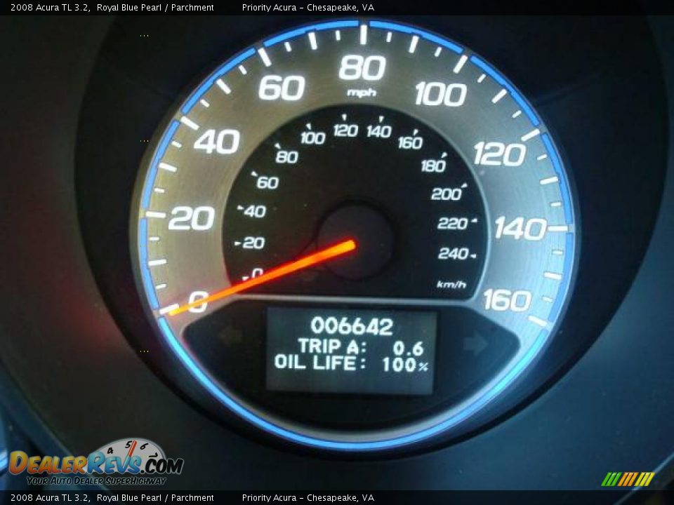 2008 Acura TL 3.2 Royal Blue Pearl / Parchment Photo #13