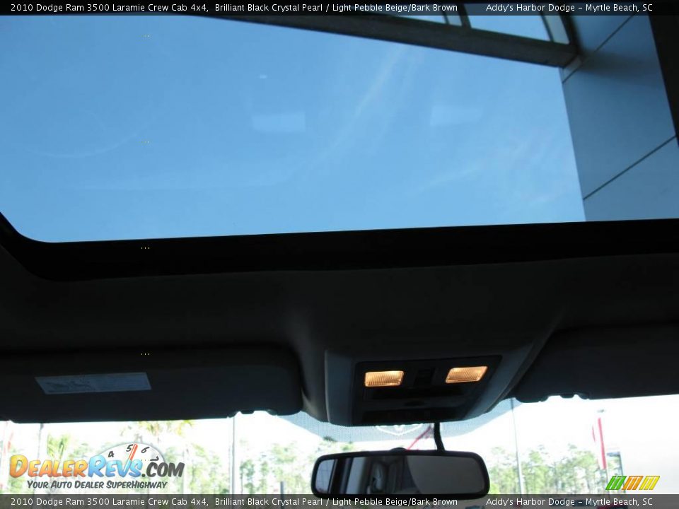 2010 Dodge Ram 3500 Laramie Crew Cab 4x4 Brilliant Black Crystal Pearl / Light Pebble Beige/Bark Brown Photo #12