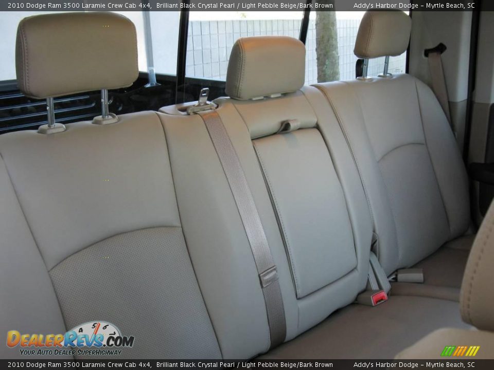 2010 Dodge Ram 3500 Laramie Crew Cab 4x4 Brilliant Black Crystal Pearl / Light Pebble Beige/Bark Brown Photo #20