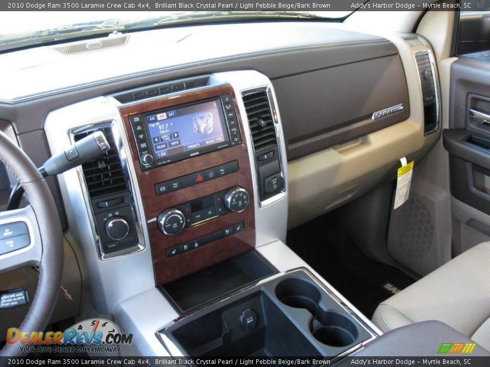 2010 Dodge Ram 3500 Laramie Crew Cab 4x4 Brilliant Black Crystal Pearl / Light Pebble Beige/Bark Brown Photo #23