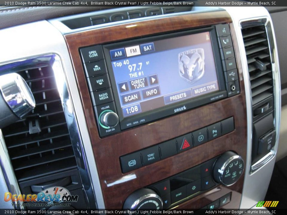 2010 Dodge Ram 3500 Laramie Crew Cab 4x4 Brilliant Black Crystal Pearl / Light Pebble Beige/Bark Brown Photo #27