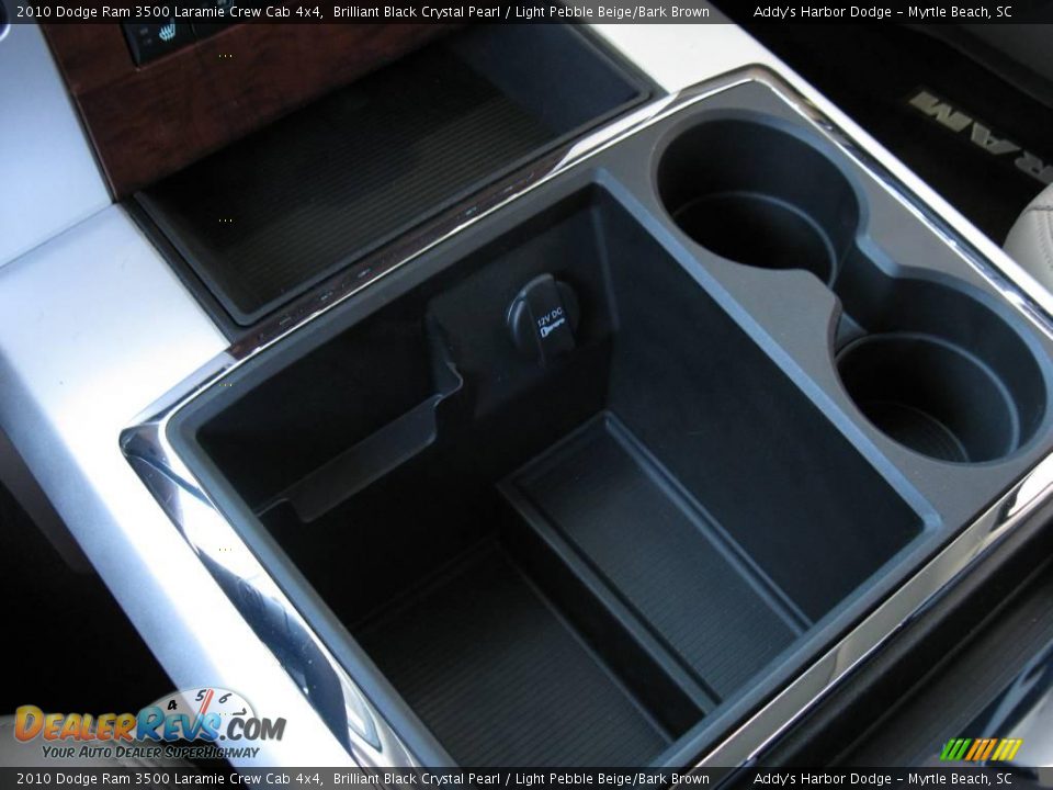 2010 Dodge Ram 3500 Laramie Crew Cab 4x4 Brilliant Black Crystal Pearl / Light Pebble Beige/Bark Brown Photo #30
