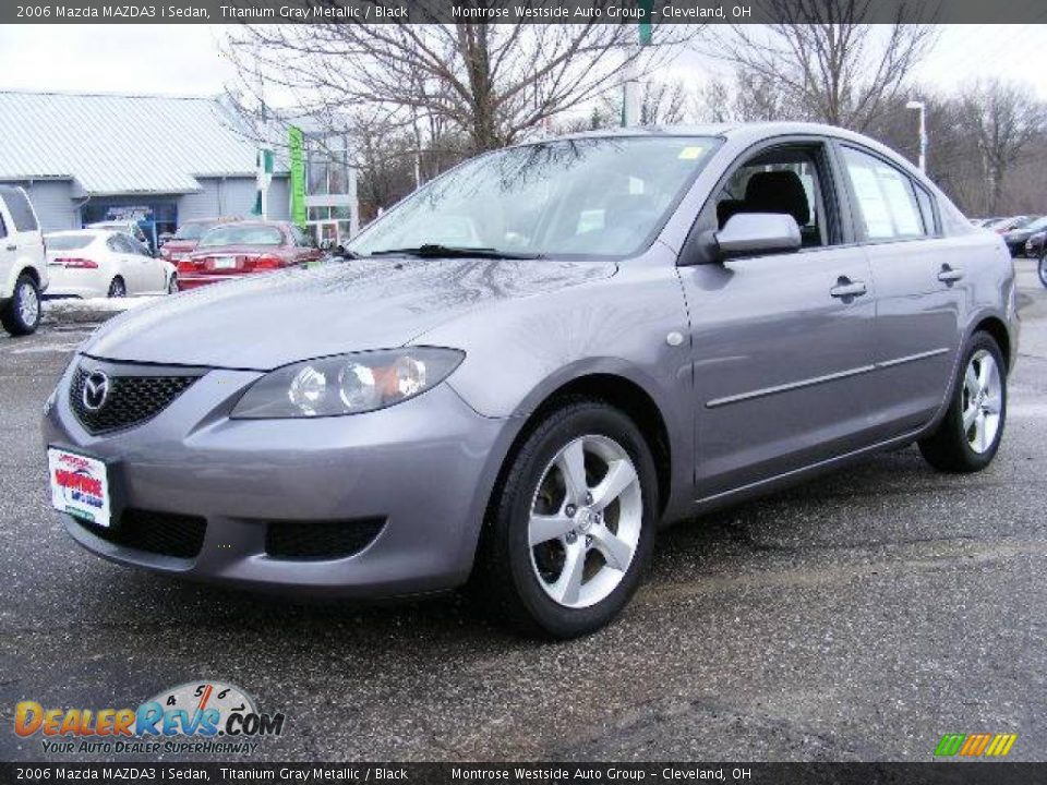 2006 Mazda MAZDA3 i Sedan Titanium Gray Metallic / Black Photo #1