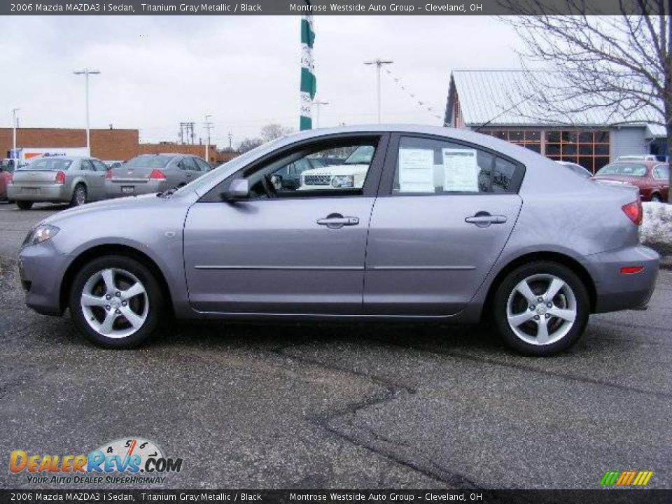 2006 Mazda MAZDA3 i Sedan Titanium Gray Metallic / Black Photo #2