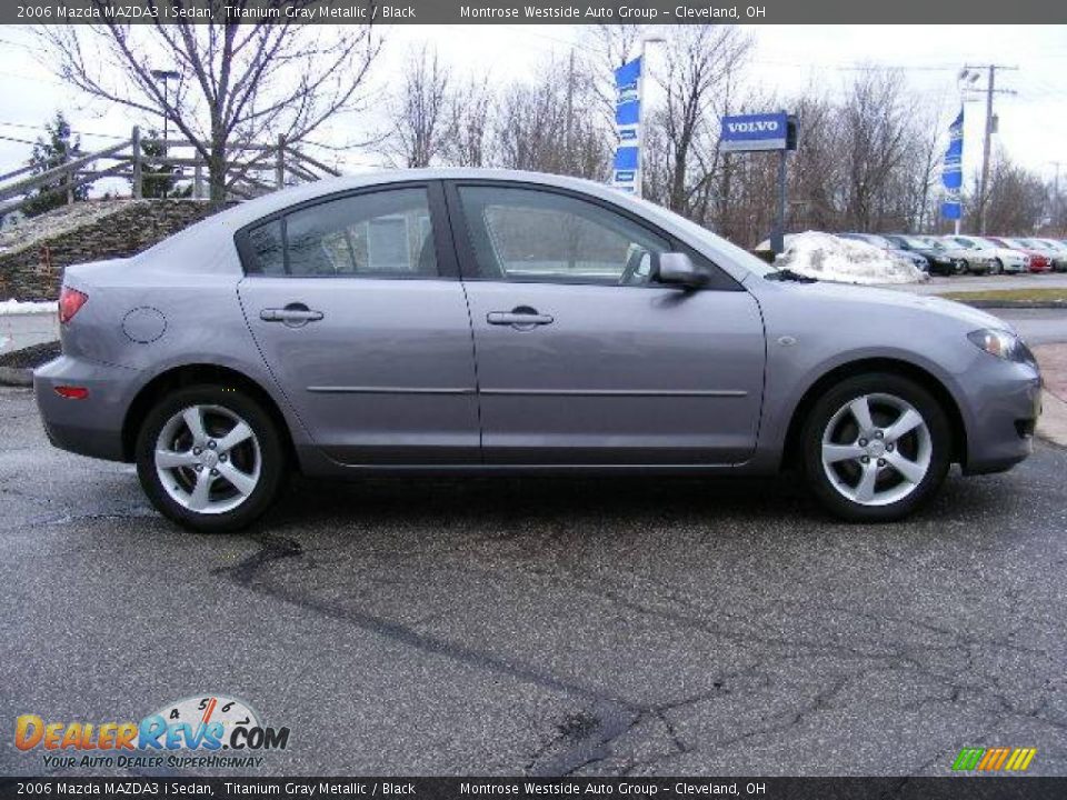 2006 Mazda MAZDA3 i Sedan Titanium Gray Metallic / Black Photo #6