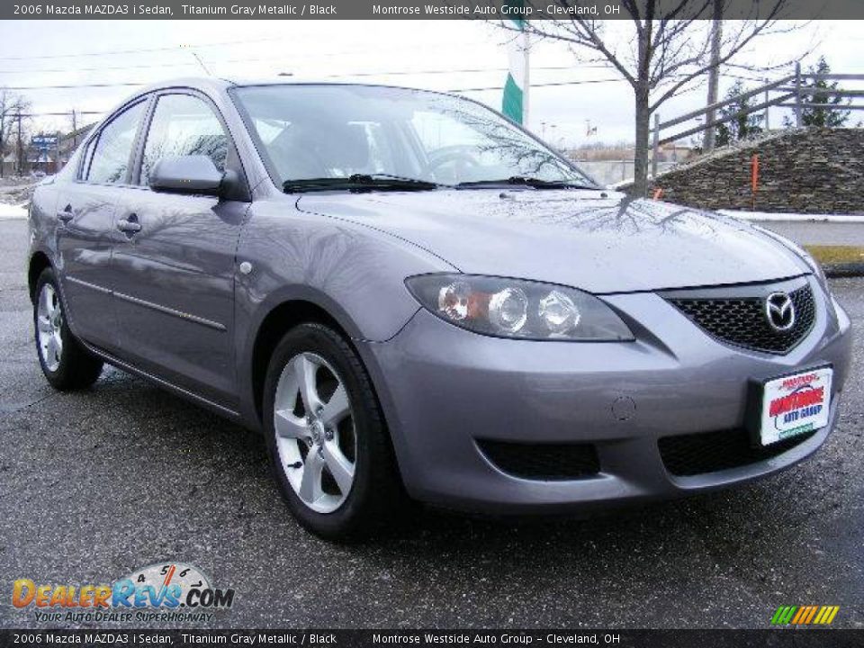 2006 Mazda MAZDA3 i Sedan Titanium Gray Metallic / Black Photo #7