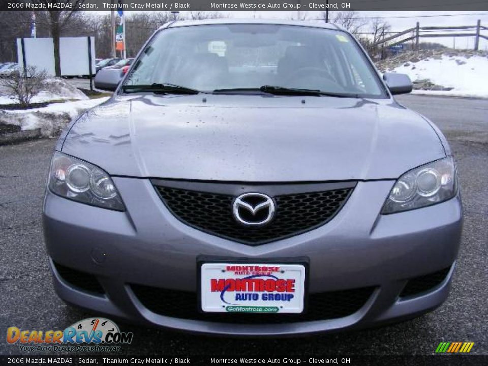 2006 Mazda MAZDA3 i Sedan Titanium Gray Metallic / Black Photo #8