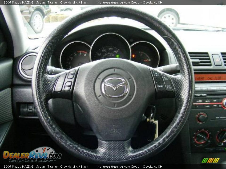 2006 Mazda MAZDA3 i Sedan Titanium Gray Metallic / Black Photo #16