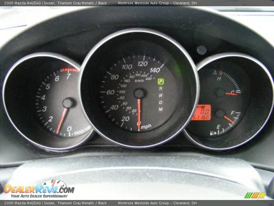 2006 Mazda MAZDA3 i Sedan Titanium Gray Metallic / Black Photo #17