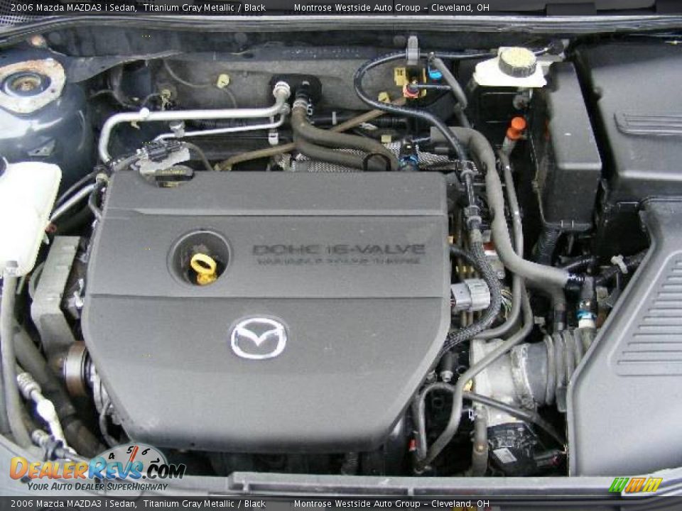 2006 Mazda MAZDA3 i Sedan Titanium Gray Metallic / Black Photo #29