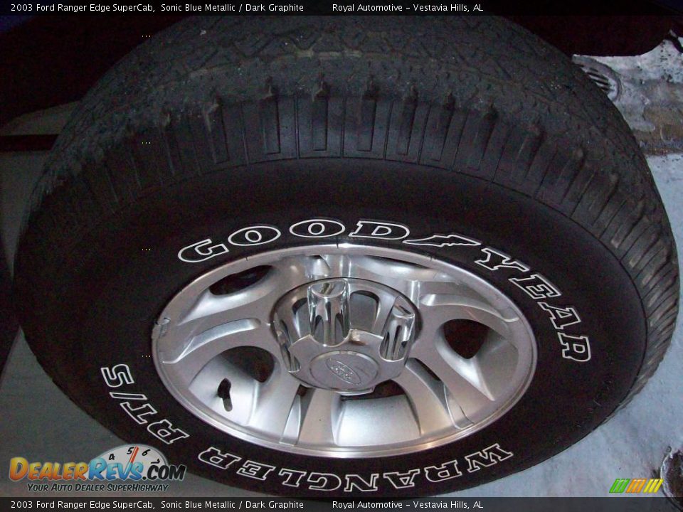 2003 Ford Ranger Edge SuperCab Sonic Blue Metallic / Dark Graphite Photo #8