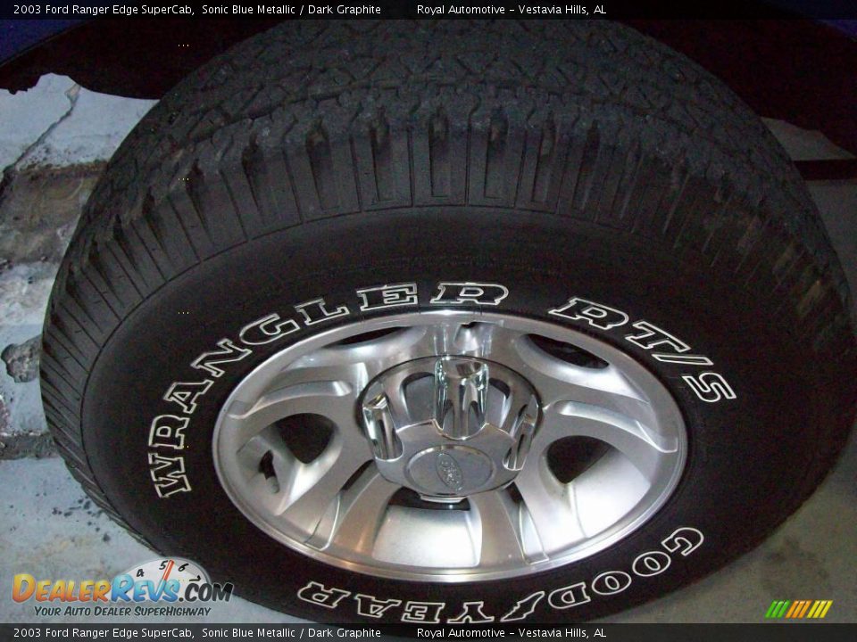 2003 Ford Ranger Edge SuperCab Sonic Blue Metallic / Dark Graphite Photo #9