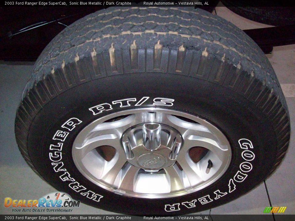 2003 Ford Ranger Edge SuperCab Sonic Blue Metallic / Dark Graphite Photo #10