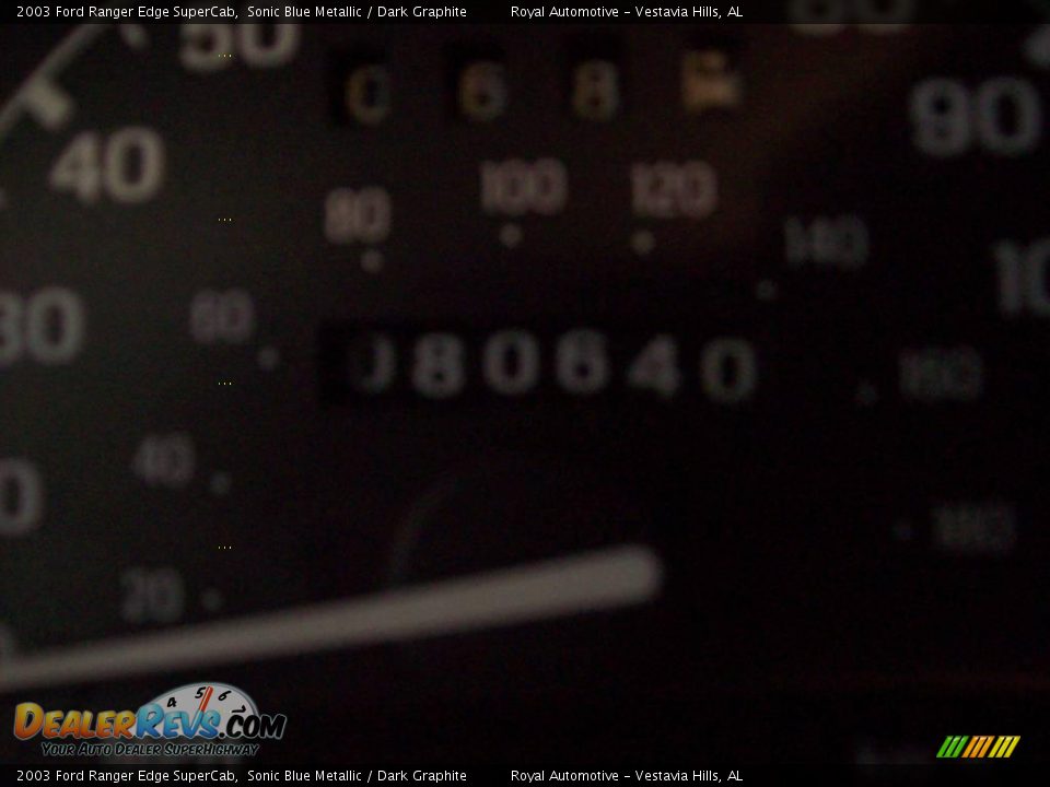 2003 Ford Ranger Edge SuperCab Sonic Blue Metallic / Dark Graphite Photo #17