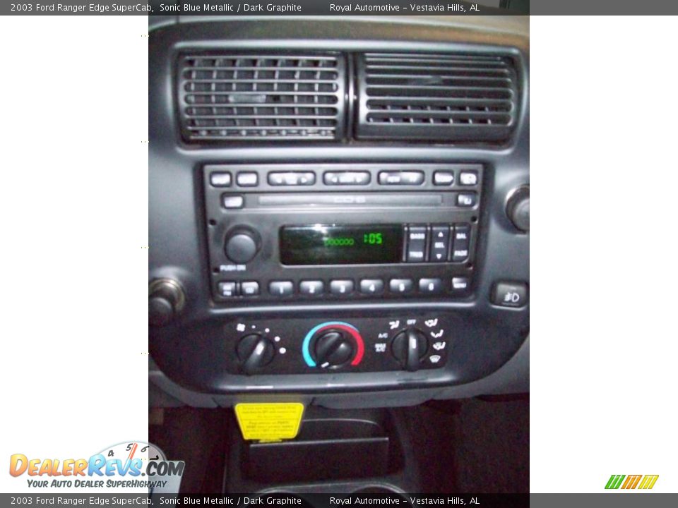 2003 Ford Ranger Edge SuperCab Sonic Blue Metallic / Dark Graphite Photo #18