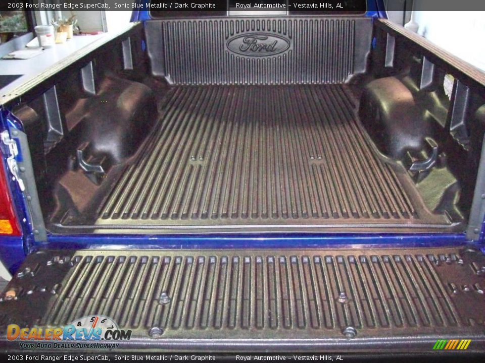 2003 Ford Ranger Edge SuperCab Sonic Blue Metallic / Dark Graphite Photo #22