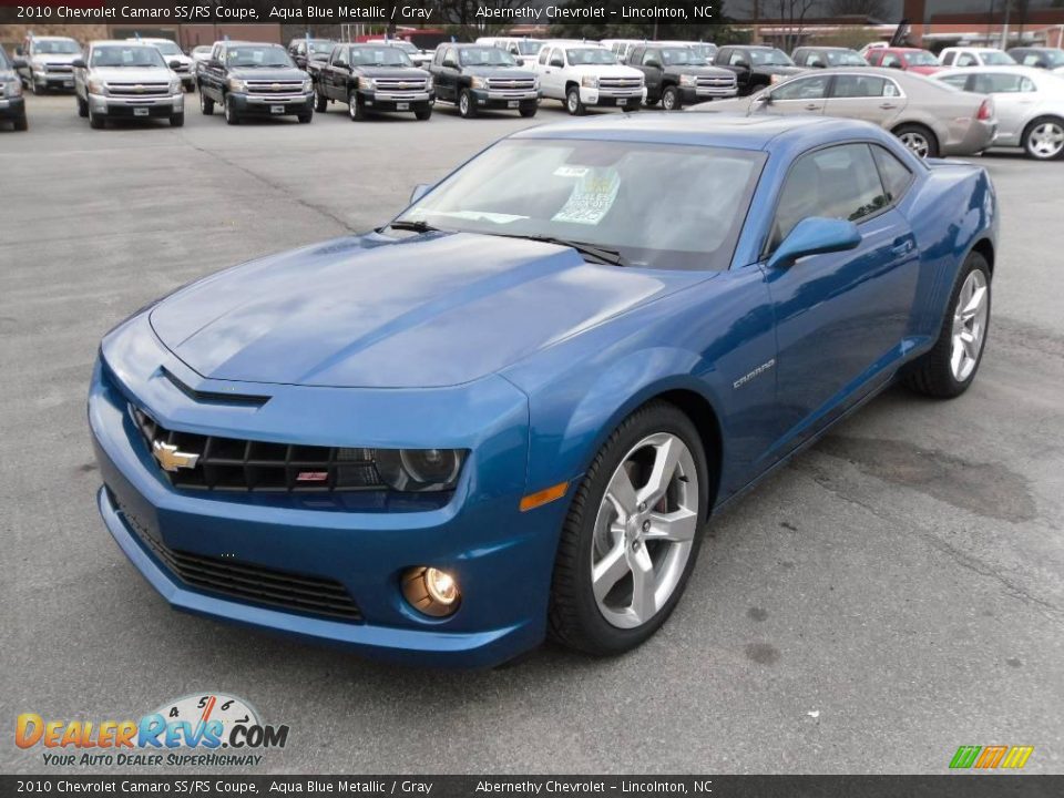 2010 Chevrolet Camaro SS/RS Coupe Aqua Blue Metallic / Gray Photo #1