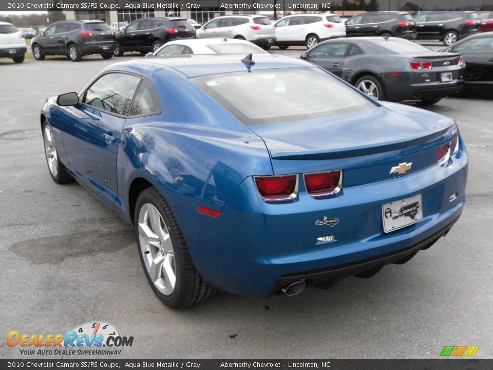 2010 Chevrolet Camaro SS/RS Coupe Aqua Blue Metallic / Gray Photo #2