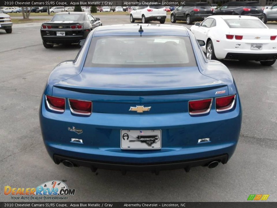 2010 Chevrolet Camaro SS/RS Coupe Aqua Blue Metallic / Gray Photo #3