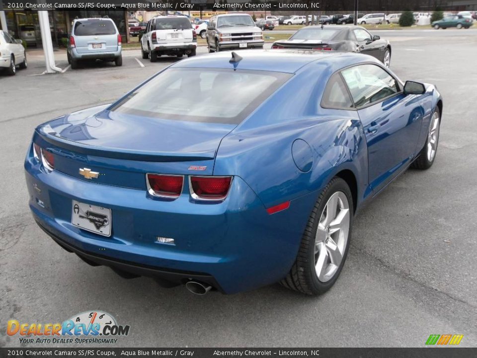 2010 Chevrolet Camaro SS/RS Coupe Aqua Blue Metallic / Gray Photo #4