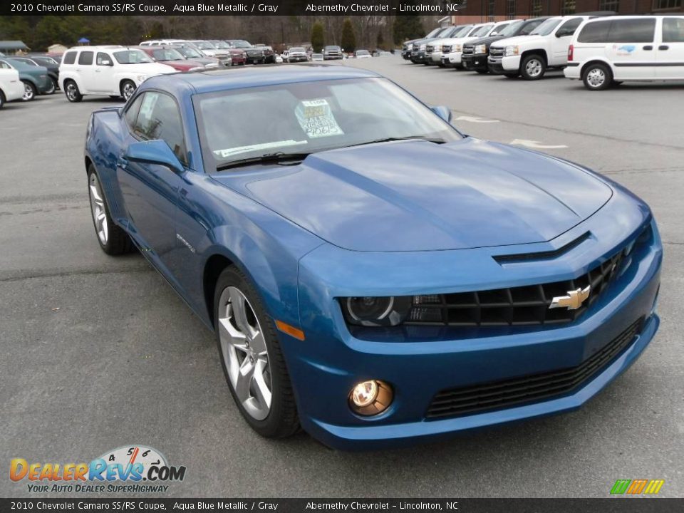 2010 Chevrolet Camaro SS/RS Coupe Aqua Blue Metallic / Gray Photo #5