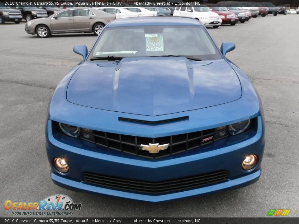 2010 Chevrolet Camaro SS/RS Coupe Aqua Blue Metallic / Gray Photo #6