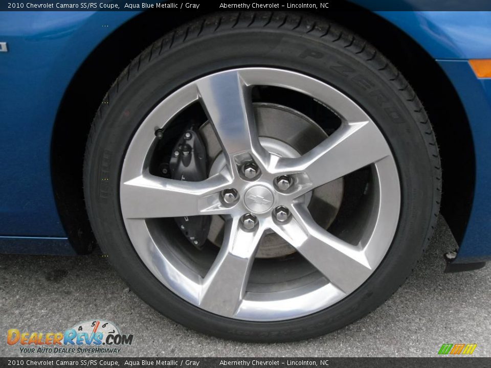 2010 Chevrolet Camaro SS/RS Coupe Aqua Blue Metallic / Gray Photo #17