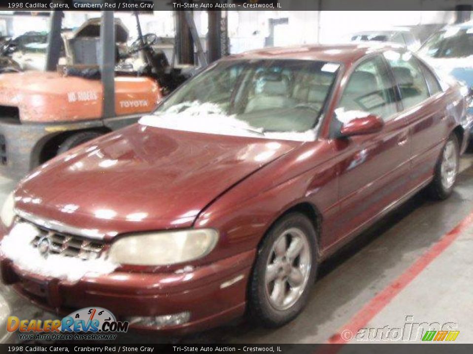 1998 Cadillac Catera Cranberry Red / Stone Gray Photo #1