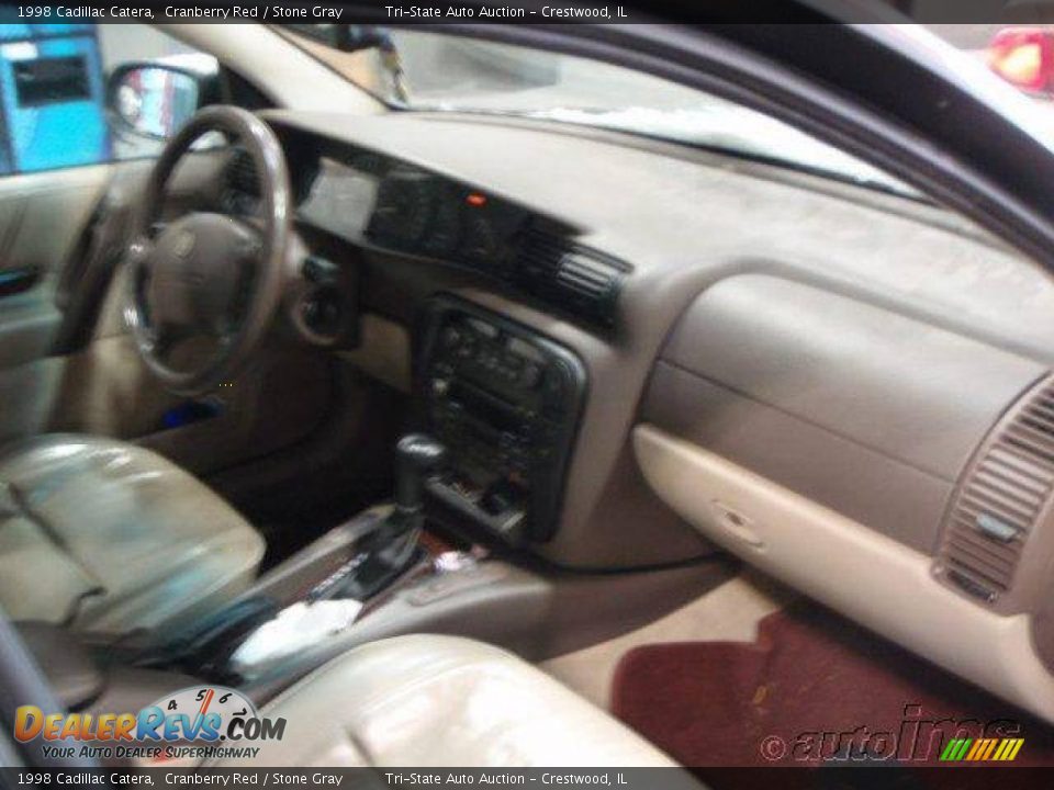 1998 Cadillac Catera Cranberry Red / Stone Gray Photo #2
