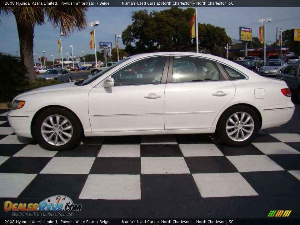2008 Hyundai Azera Limited Powder White Pearl / Beige Photo #2
