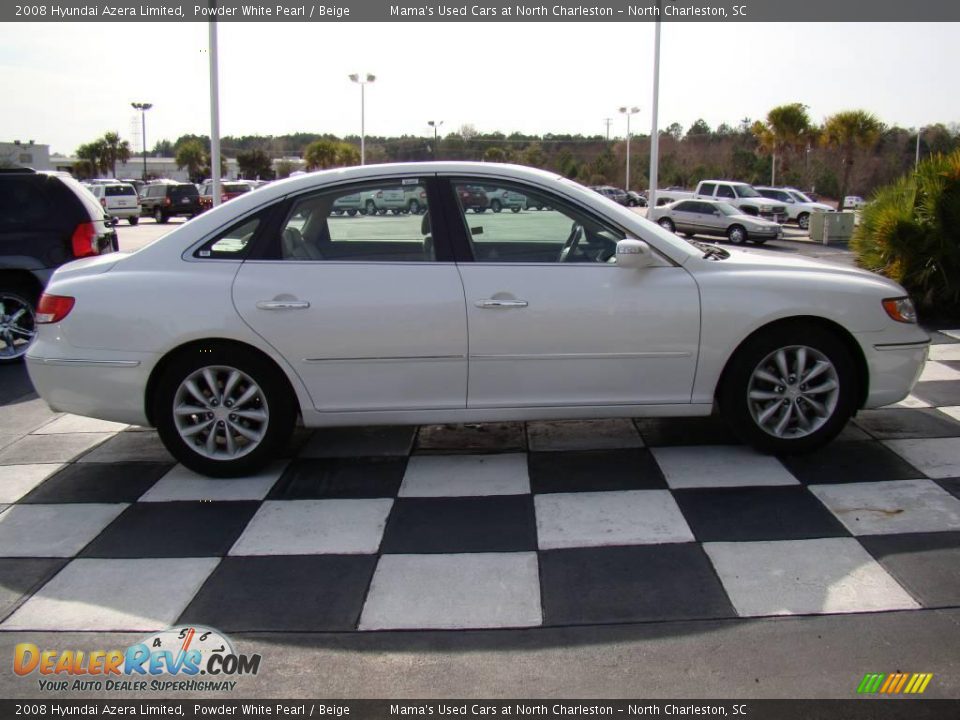 2008 Hyundai Azera Limited Powder White Pearl / Beige Photo #6
