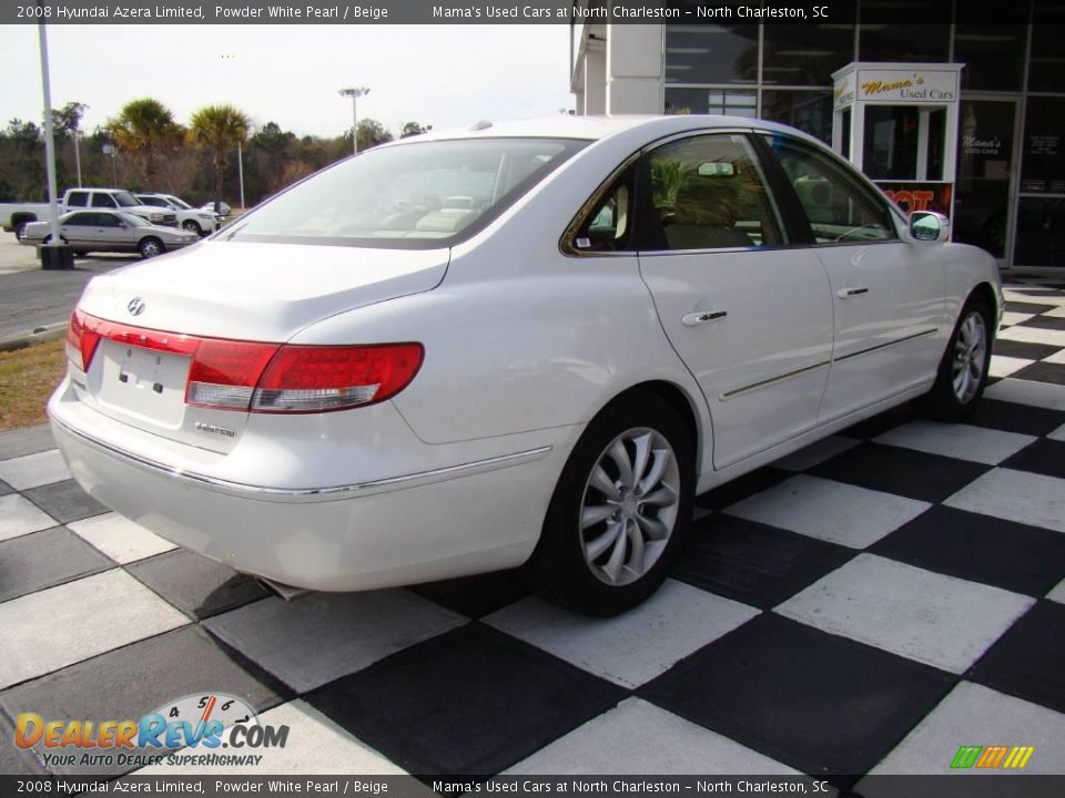 2008 Hyundai Azera Limited Powder White Pearl / Beige Photo #7
