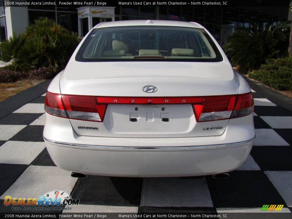 2008 Hyundai Azera Limited Powder White Pearl / Beige Photo #8