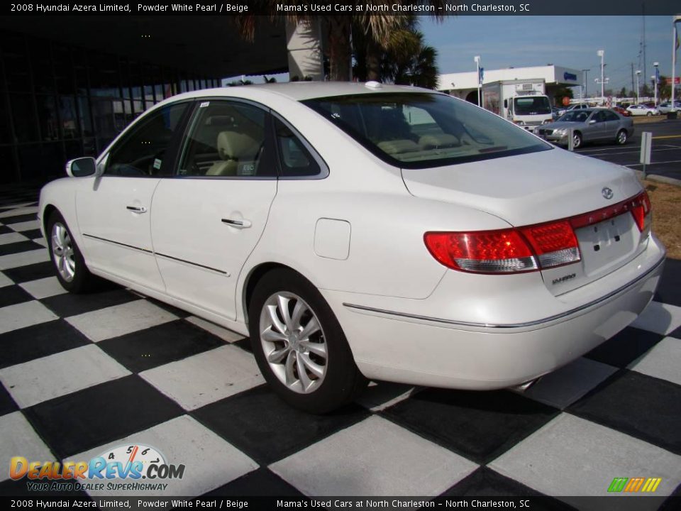 2008 Hyundai Azera Limited Powder White Pearl / Beige Photo #9