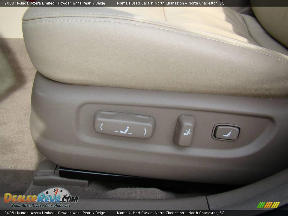 2008 Hyundai Azera Limited Powder White Pearl / Beige Photo #11