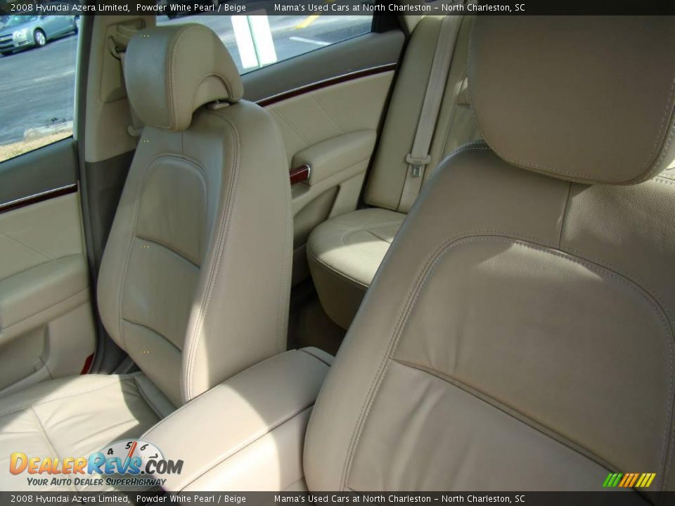 2008 Hyundai Azera Limited Powder White Pearl / Beige Photo #12