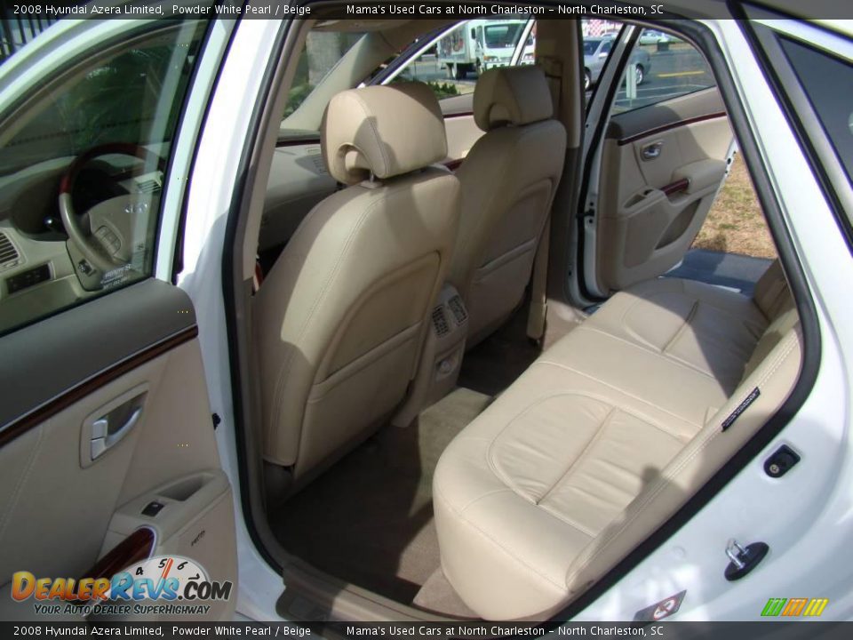 2008 Hyundai Azera Limited Powder White Pearl / Beige Photo #13