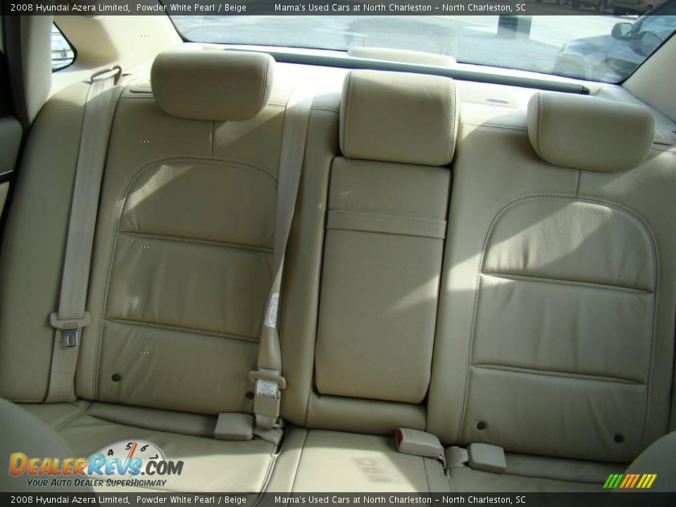 2008 Hyundai Azera Limited Powder White Pearl / Beige Photo #14